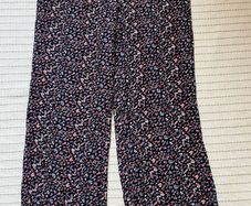 Onfire floral navy wide leg trousers VGUC UK14