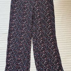 Onfire floral navy wide leg trousers VGUC UK14