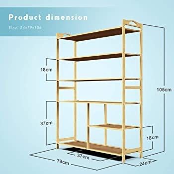 Shoe Rack, Bamboo Shoe Racks Storage, 6 Tier Shoes Shelf Organizer (FREE POSTAGE)