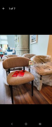 Brand New Dining Chairs x 4 (EZ living, still in original packaging)
