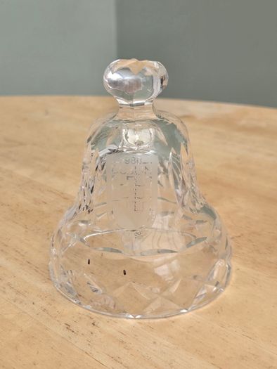 Vintage Waterford Dublin Millennium Crystal Bell