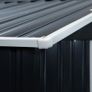 NEW SALE | 7ft x 4ft Lockable Garden Shed Large Patio Roofed Tool Metal Storage Building Foundation Sheds Box Outdoor Furniture, Dark Grey Image 5