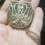 Vintage silver pouch necklace Image 5