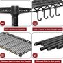 91cm x 46cm x 191cm Wire Storage Shelves with Wheels, NSF Certified 6-shelfs Heavy Duty Adjustable Kitchen Shelving Unit, Pantry Organizer Rack Rolling Metal Shelf for Garage Image 5