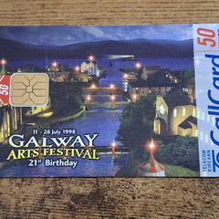 Ireland CallCard "Galway Arts Festival", used, 5/1998, 50 Units - free standard postage