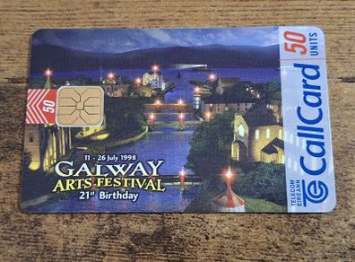 Ireland CallCard "Galway Arts Festival", used, 5/1998, 50 Units - free standard postage