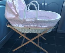Baby girl moses basket