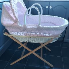 Baby girl moses basket