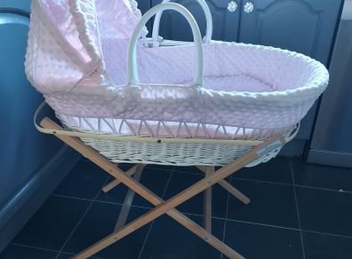 Baby girl moses basket