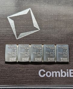 5 x 1 gram Silver Bar's (5 Grams) - Valcambi 999