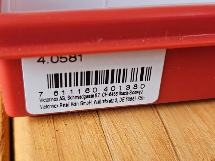 Victorinox Replacement Parts Case Empty Storage Box for Swiss Army Knife Accessories