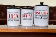 Retro Rare 1990s Price and Kensington Tea Coffee Biscuit Containers