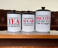 Retro Rare 1990s Price and Kensington Tea Coffee Biscuit Containers