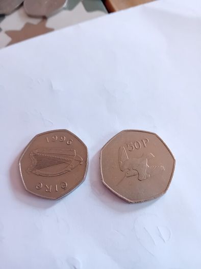 Irish Decimal 50p Coins