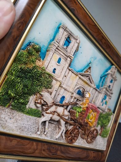 Pair of Handmade Malta 3D Wall Plaques John Borg