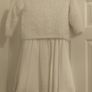 White satin Dress and cardigan set Image 4
