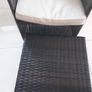Rathwood reclining garden chairwith cushion, large footstool with cushion Image 8