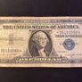 Certificate USA One dollar Bill, blue seal 1957 Letter "A"   star replacement Image 3