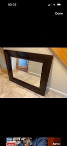 Large Dark Framed Mirror