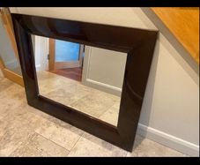 Large Dark Framed Mirror