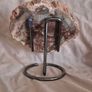Fossilized wood, Madagascar, Triassic period. With metal display stand. Image 3