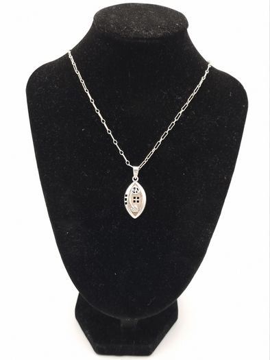 925 Vintage Abstract Silver Necklace