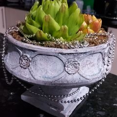 Vintage style cement pot,home decoration-NEW!