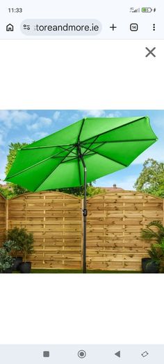 2 metre parasol plus base