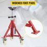 Jack Stand, V Head Pipe Stand Adjustable Height 20-37 Inch, Pipe Jack Stands with Casters 882 LB, Folding Portable Pipe Stands 1/8 to 12 Inch Pipe Supporting Image 7