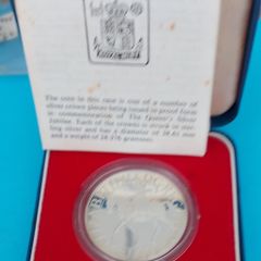 England 1977 Proof Sterling Silver Twenty-Five Pence Coin