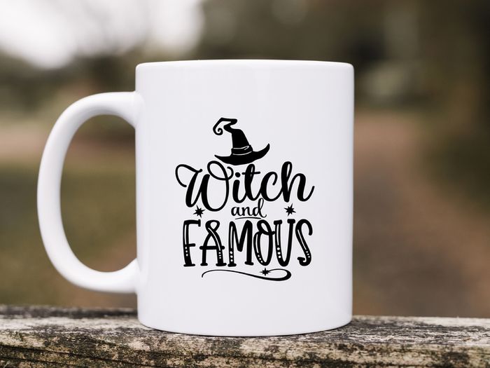 Halloween Novelty Mug - Witch and Famous