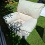 free cream leather armchairs Image 3