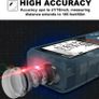 Laser Measure 50M, DTAPE DT50 Laser Distance Meter 165ft, Portable Handle Digital Measure Tool Range Finder, Larger Backlit LCD 4 Line Display IP54 Shockproof Battery Included Image 3