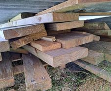 Construction Timber Scraps and Palettes