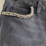 M&S black mix soft stretchy skinny jeggings Sz 16UK Image 4