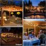 15M/49FT Romote Control Outdoor String lights Mains Powered with 25LED Shatterproof Bulbs, 8 Modes Waterproof Garden String Lights for Indoor Outside Wedding Patio Party (FREE POSTAGE) Image 6
