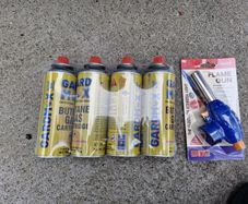 gas canisters and torch heads