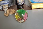 Glass crystal paperweight