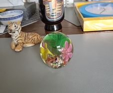 Glass crystal paperweight
