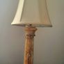 Antique carved marble table lamp Image 2