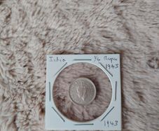 India 1/4 Rupee 1943