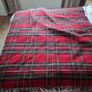 Bronte by Moon Highland Tweeds Pure Wool Royal Stewart Tartan Throw Blanket Image 5
