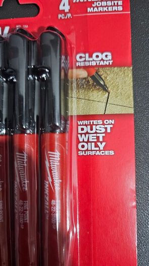 Milwaukee Fastback, 4 pack Inkzall markers & 50 x Utility Blades