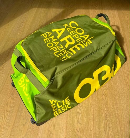 OBO Hockey Goalkeeping Wheelie Bag Green/Lime