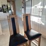 8 solid oak dining chairs Image 6