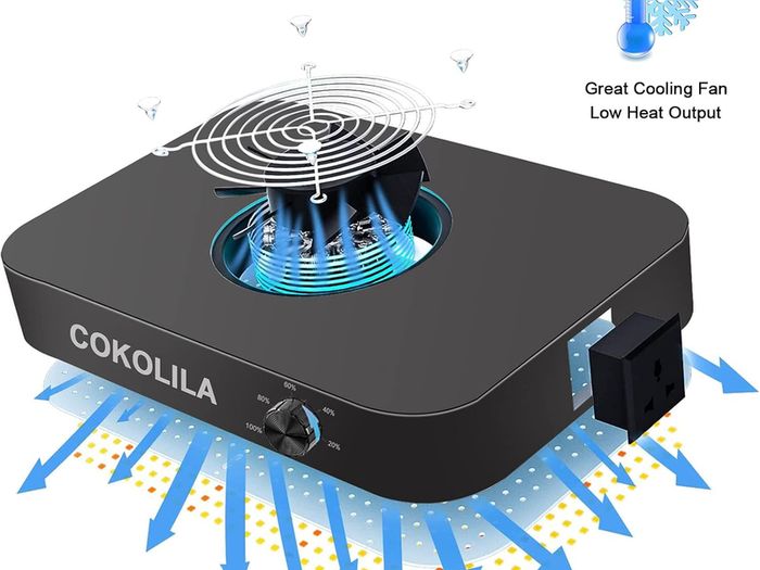 LED Grow Light 600W, 588pcs LEDs Grow Lights for Indoor Plants, UV-IR Sunlight Full Spectrum Plant Growing Lamp for Seed Starting, Seedlings, Vegetables, Daisy Chain Function