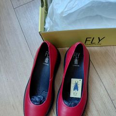 Fly London Women's Red Ballet Flat, UK6