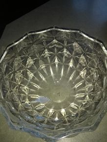 Cut Glass Crystal Fruit Bowl made In Turkey