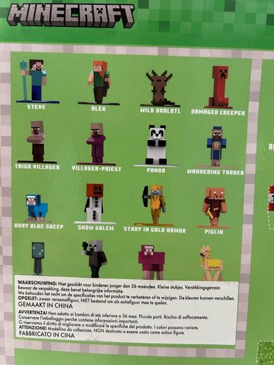 Jada Minecraft Nano Metalfigs Series 14 Die Cast Figures 18-pack - Boxed.