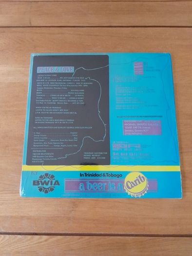 Peace and Love - George Miller and Glen Miller. 1989. Reggae. LP. Vinyl. Record. Album. Trinidad. Tobago. Jamaica. NEW.